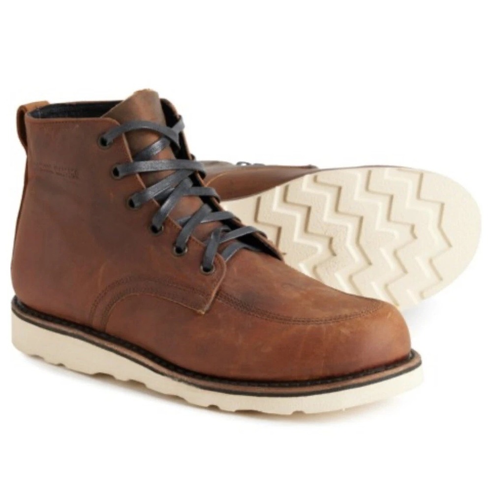 Broken Homme Jaime Work Boots  Leather Men Sz 9 BURNT SUGAR DESERT OASIS Ankle